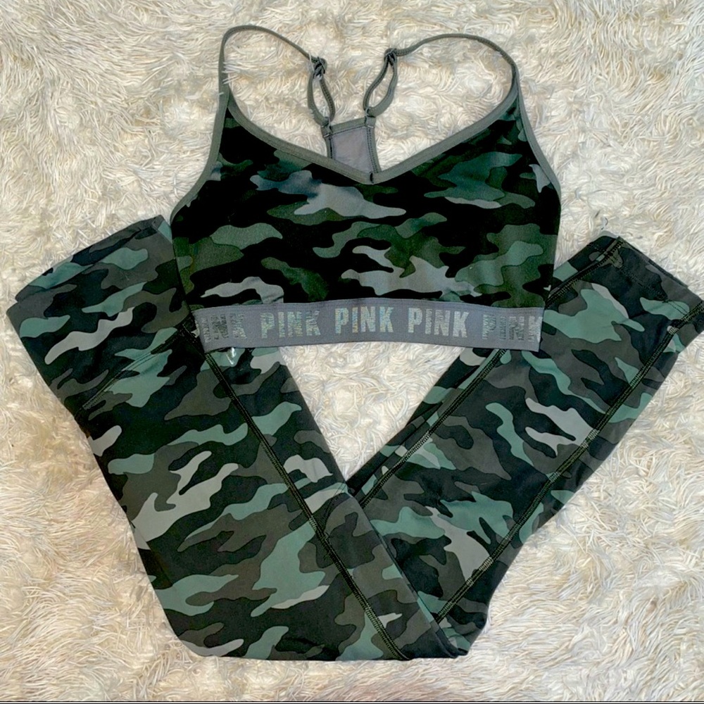 Legging and sports bra VS PINK